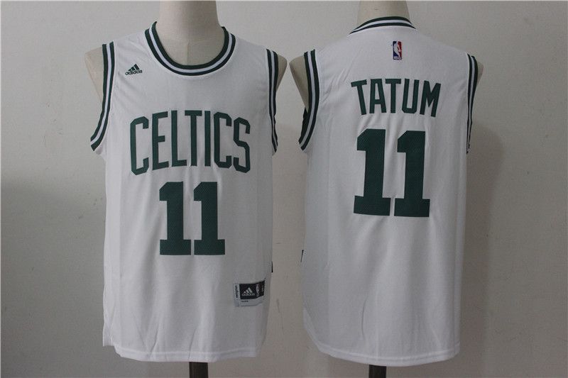Men Boston Celtics 11 Jayson Tatum White NBA Jerseys